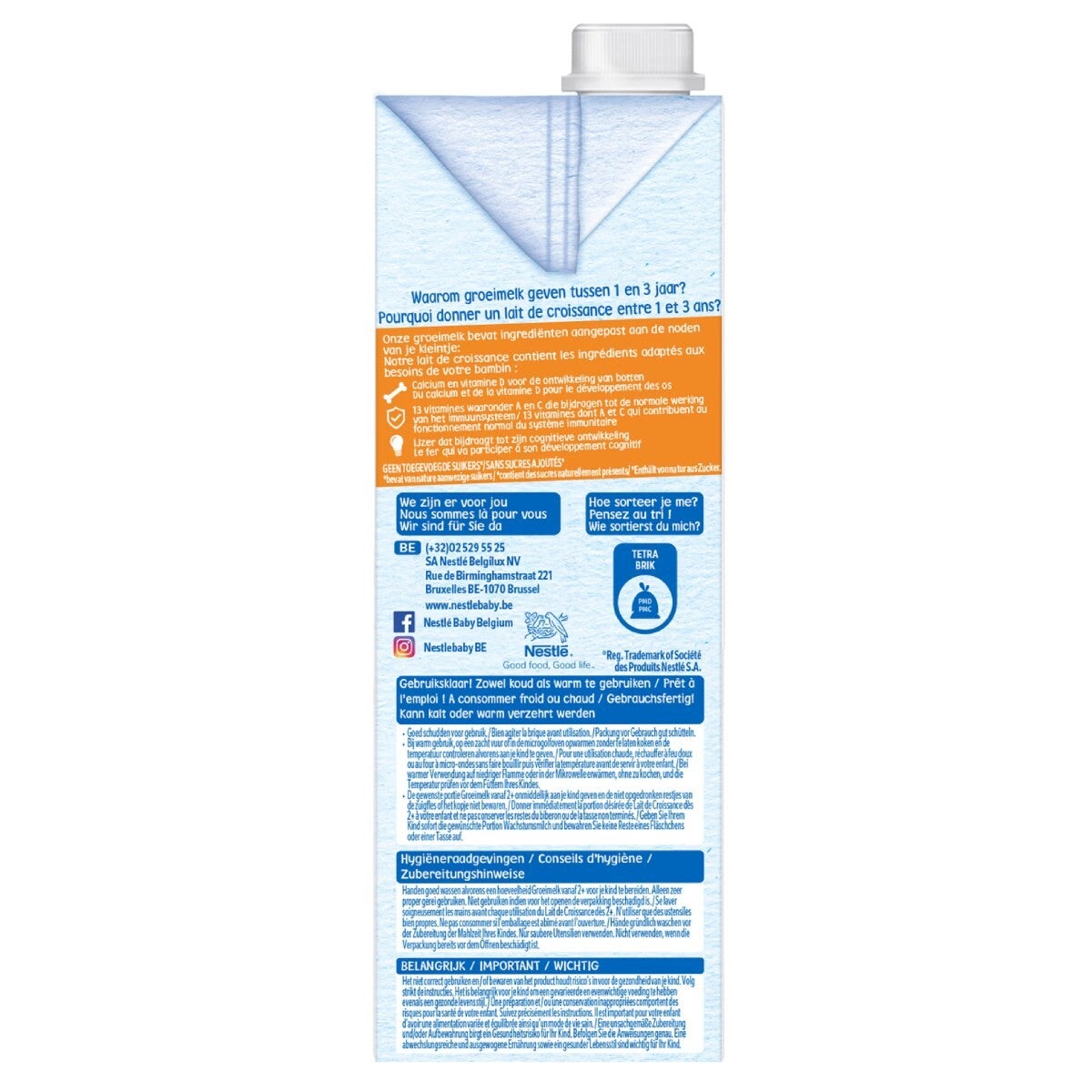 Nestlé® Lait de croissance 2+