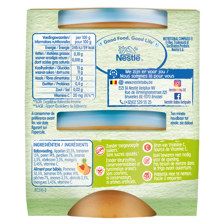 Compote Multi Fruits 8m+ Nestlé Baby Fruit