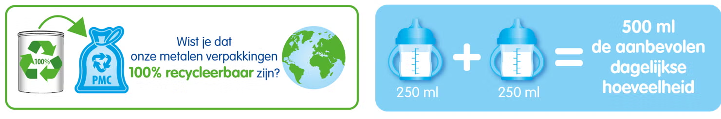 Nestle baby - recyclebare metalen blikjes