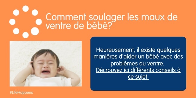 Soulager les crampes abdominales et les coliques de bébé