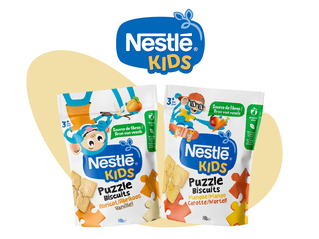 Nestlé® Kids Puzzle Biscuits Mangue Carotte ou Abricot Vanille au choix