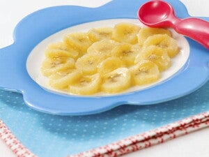 Warme banaan met een beetje honing Warme banaan met een beetje honing