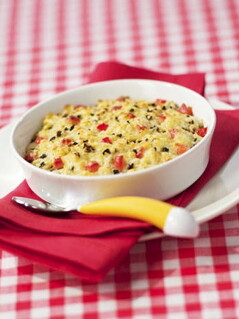 Mini tomaat- olijvengratin Mini tomaat- olijvengratin