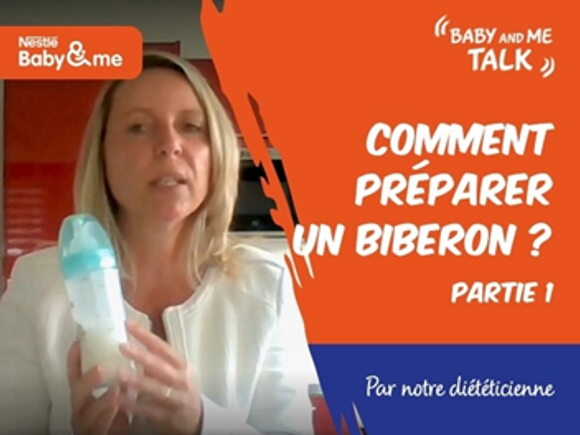 La nutritionniste Géraldine Jacques explique comment préparer un biberon – Nestlé Baby&Me