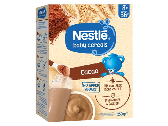 NESTLÉ - Bébé Céréales - Bouillie de lait avec riz et vanille - 4/6 mois  -500g