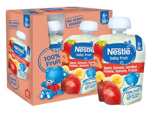 Nestlé Baby Fruit Multipack Pomme Banane Fraise 