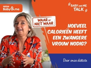 WAAR of NIET WAAR : Als ik zwanger ben, moet ik eten voor twee