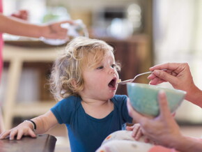 Baby eating