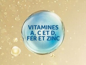 Vitamines A, C et D, fer et zinc