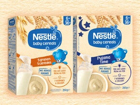 banner Nestle baby cereals 5 granen & pijama