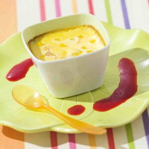 Recette Flan Abricots - Coulis de Framboise Nestlé Baby