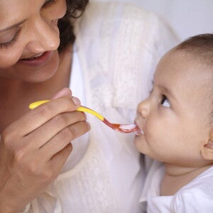 Baby eating
