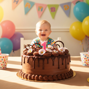 Gâteau d'anniversaire au chocolat
