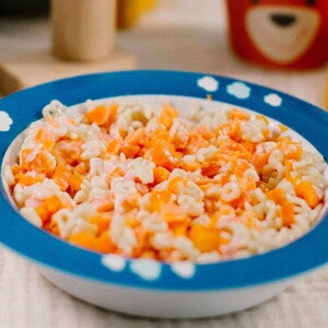 Recette bébé Trio légumes, pâtes, jambon Nestlé Baby