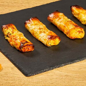 knapperige mini wraps met groenten