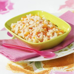 Recette Risotto de dinde aux légumes Nestlé Baby Recette Risotto de dinde aux légumes Nestlé Baby