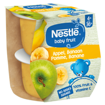Nestlé Baby Fruit Compote Pomme Banane Sans couvercles Nestlé Baby Fruit Compote Pomme Banane Sans couvercles