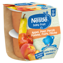 Nestlé Baby Fruit Compote Pomme Poire Pêche Sans couvercles Nestlé Baby Fruit Compote Pomme Poire Pêche Sans couvercles
