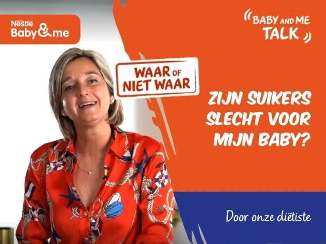 WAAR of NIET WAAR : Er zit veel suiker in groeimelk 