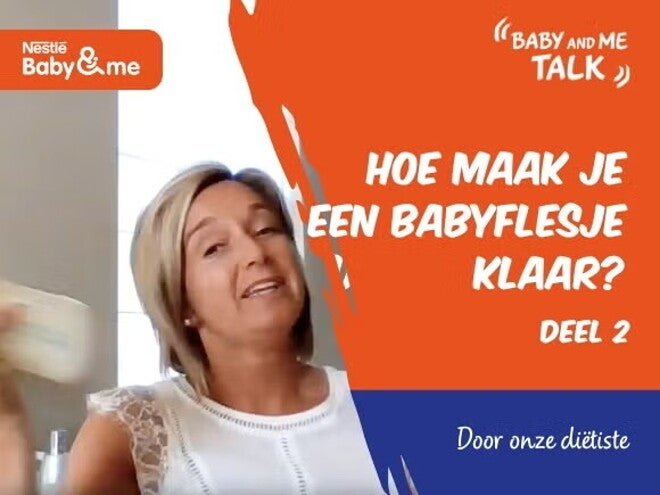 Hoe maak je een babyflesje klaar? Deel 2 | Nestlé FamilyNes Talks
