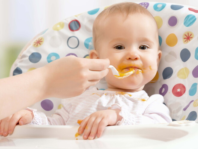 Baby eating