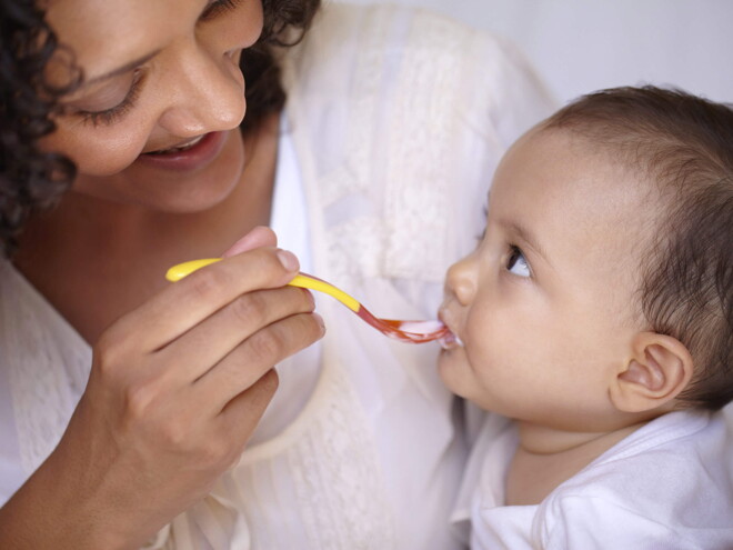 Baby eating