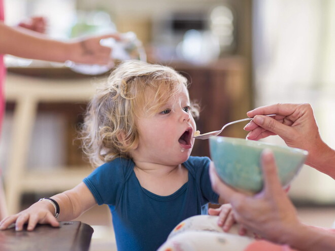 Baby eating