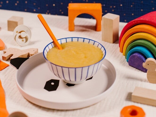 Mousse crémeuse pêche-abricot Mousse crémeuse pêche-abricot