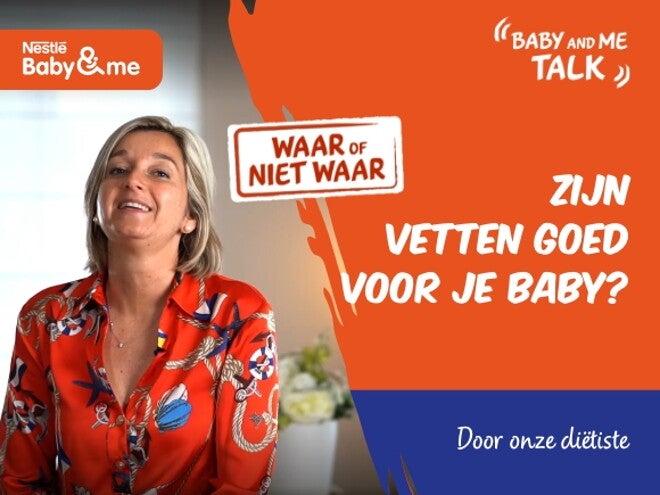 WAAR of NIET WAAR : Vetten zijn slecht voor mijn baby