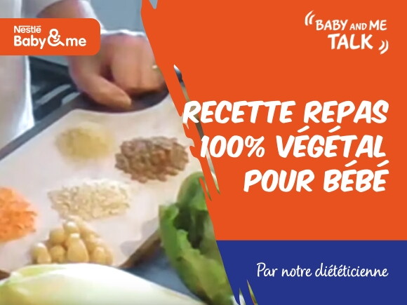 Recette repas 100% végétal pour bébé