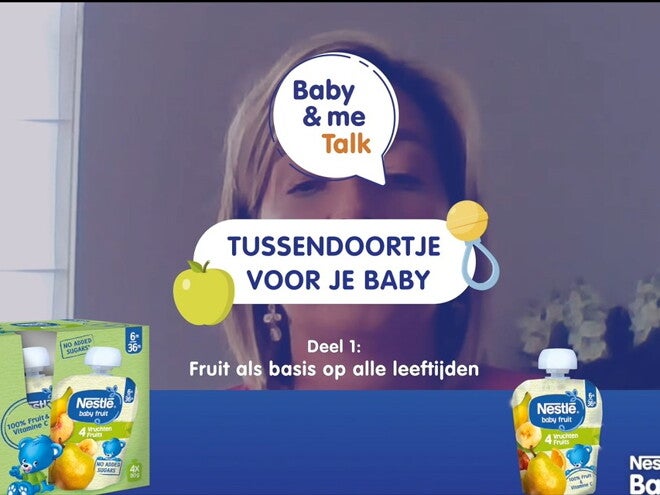 Welke tussendoortjes geef ik mijn baby ? | Nestlé Baby&Me Talks