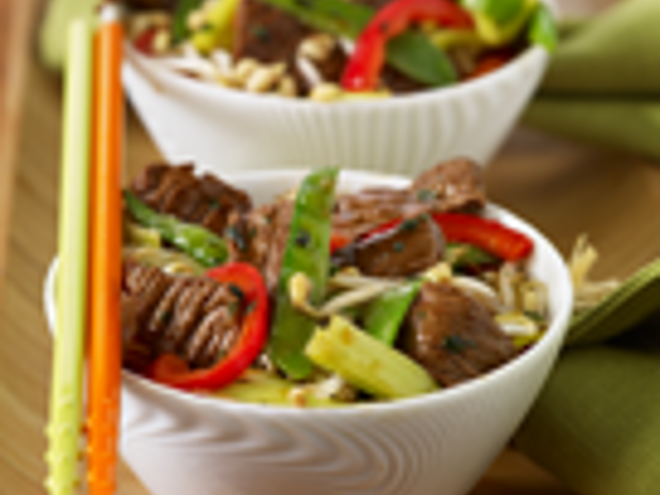 Recette Grossesse Wok de porc caramélisé Nestlé Baby