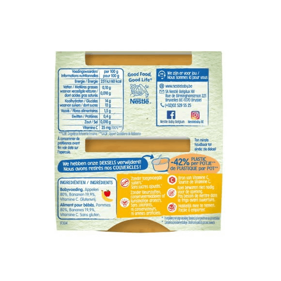 Nestlé Baby Fruit Cups Pomme Banane