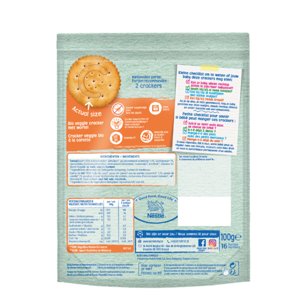 Nestlé Baby Snack Veggie Crackers Nestlé Baby Snack Veggie Crackers