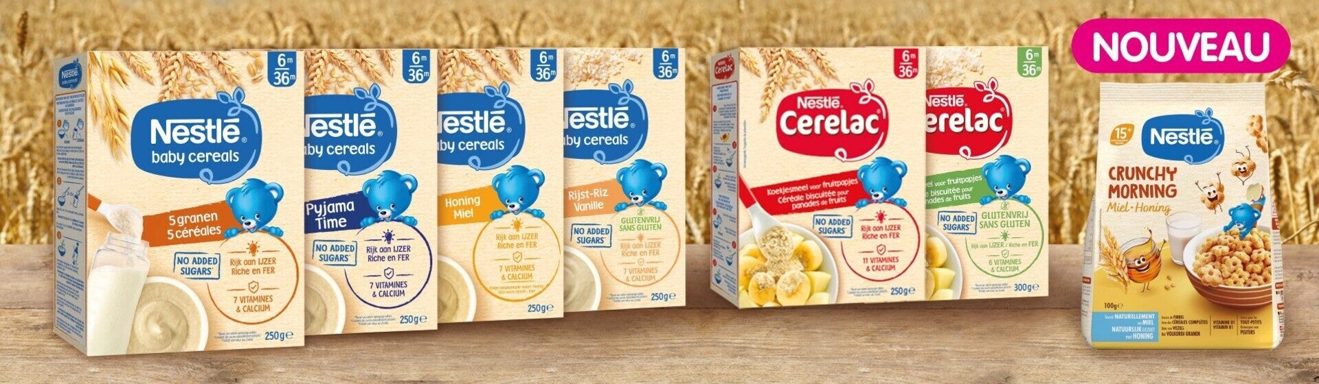 Toutes les céréales pour votre bébé