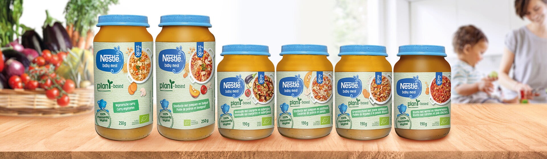 Toute la gamme Nestlé Baby Meal de petits pots pour le repas de bébé