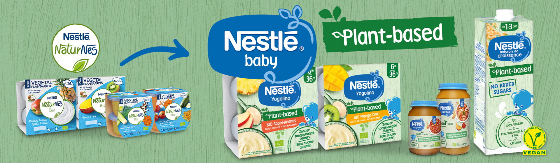 Nestlé Naturnes Bio wordt Nestlé Baby Plant-based