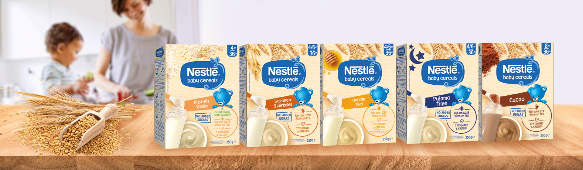 Nestlé Baby Cereals No Added Sugars / Miel 