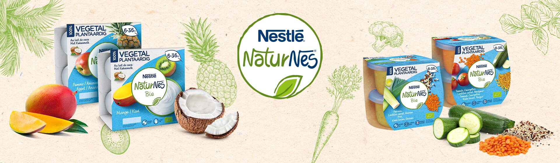 NaturNes Bio végétal - Gamme bébé Bio de Nestlé Baby