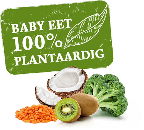 Baby eet 100% plantaardig