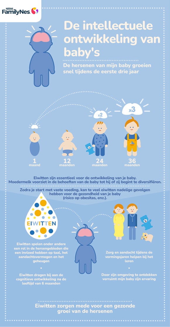 De hersenontwikkeling van baby's