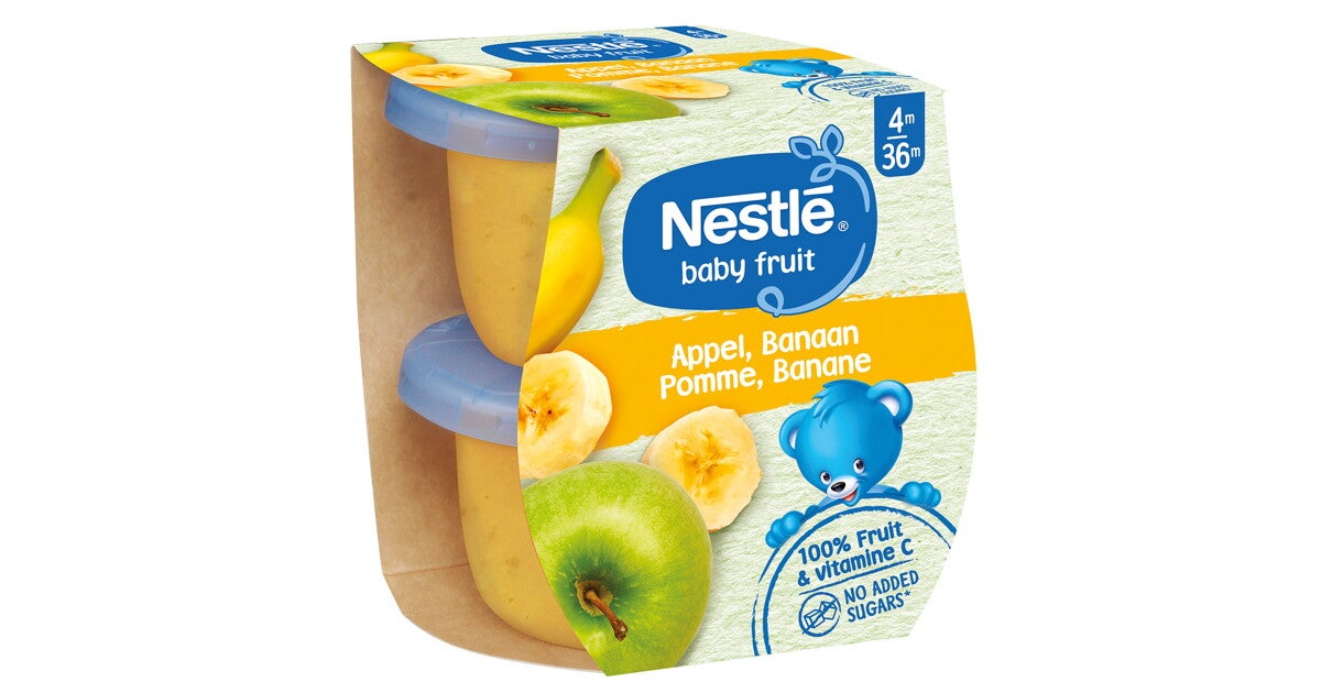 Compote Pomme Banane 4m+ Nestlé Baby Fruit