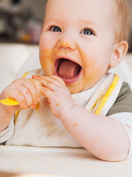 Baby eating