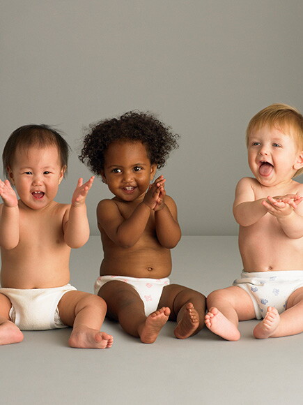 Babies of different races